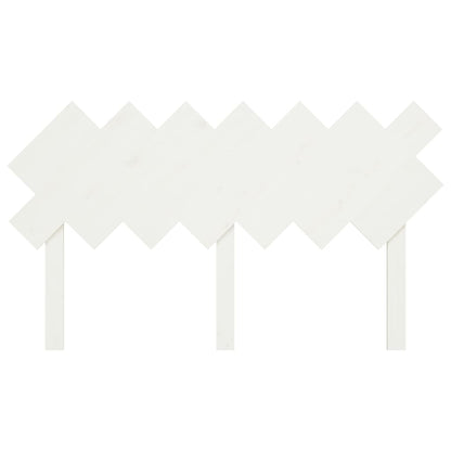 Solid Pine Bed Headboard in White, 141x3x80.5 cm