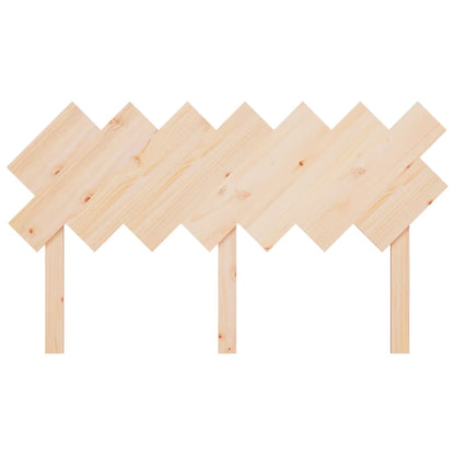 Solid Pine Wood Bed Headboard 151.5x3x81 cm - Natural Finish