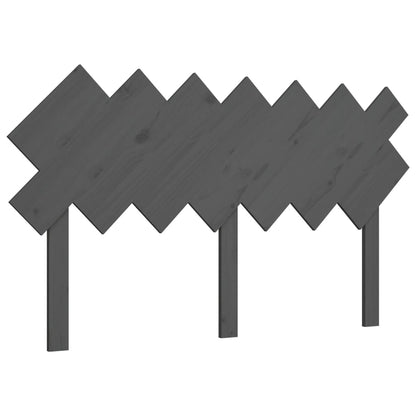 Stylish Grey Solid Wood Pine Headboard 151.5x3x81 cm