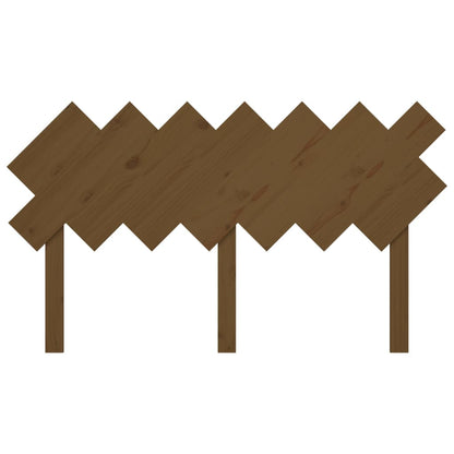 Solid Pine Wood Bed Headboard - Honey Brown, 151.5x3x81 cm