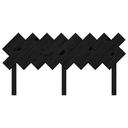 Solid Pine Black Headboard, 159.5x3x80.5 cm - Stylish & Durable