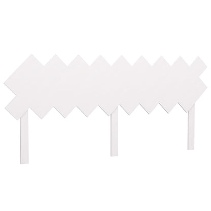 White Solid Pine Wood Bed Headboard 178x3x80.5 cm
