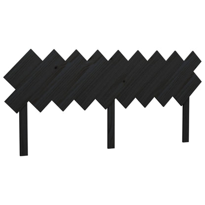 Solid Pine Wood Bed Headboard - Black, 178x3x80.5 cm