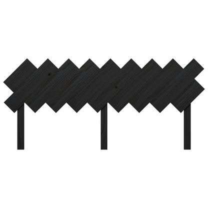 Solid Pine Wood Bed Headboard - Black, 178x3x80.5 cm
