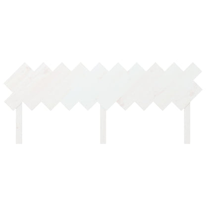 Solid Pine Wood White Headboard 196x3x80.5 cm - Elegant Bedroom Decor