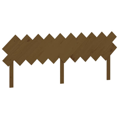 Solid Pine Wood Bed Headboard, Honey Brown, 196x3x80.5 cm