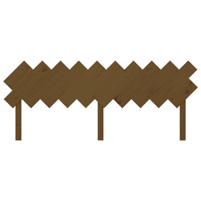 Solid Pine Wood Bed Headboard, Honey Brown, 196x3x80.5 cm