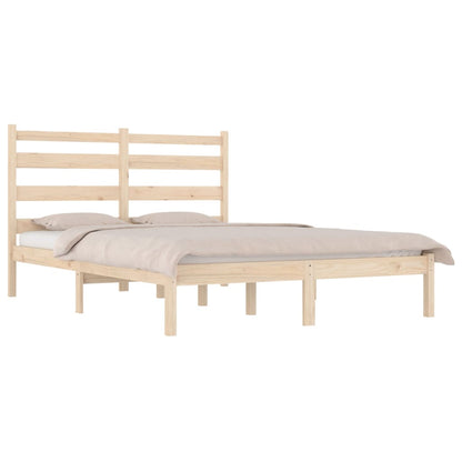 Solid Wood Bed Frame 200x200 cm - vidaXL Model 3103668