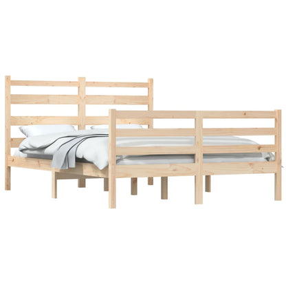 Solid Pine Wood Bed Frame 120x200 cm - No Mattress Included