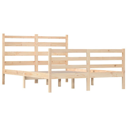 Solid Pine Wood Bed Frame 120x200 cm - No Mattress Included