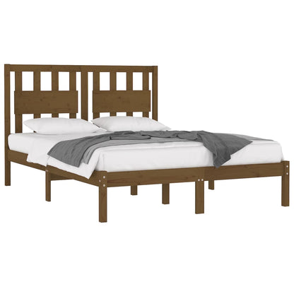 Honey Brown Solid Wood Bed Frame 200x200 cm - vidaXL 3103956
