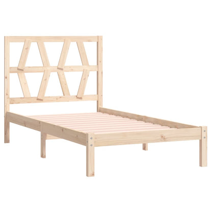 Solid Wood vidaXL Bed Frame 100x200 cm - Mattress Not Included