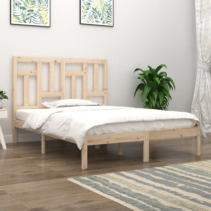 Solid Wood Pine Bed Frame 200x200 cm - Mattress Not Included