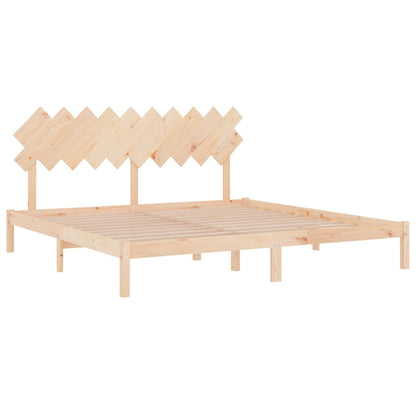 Solid Wood Bed Frame 200x200 cm - Durable & Stylish Design