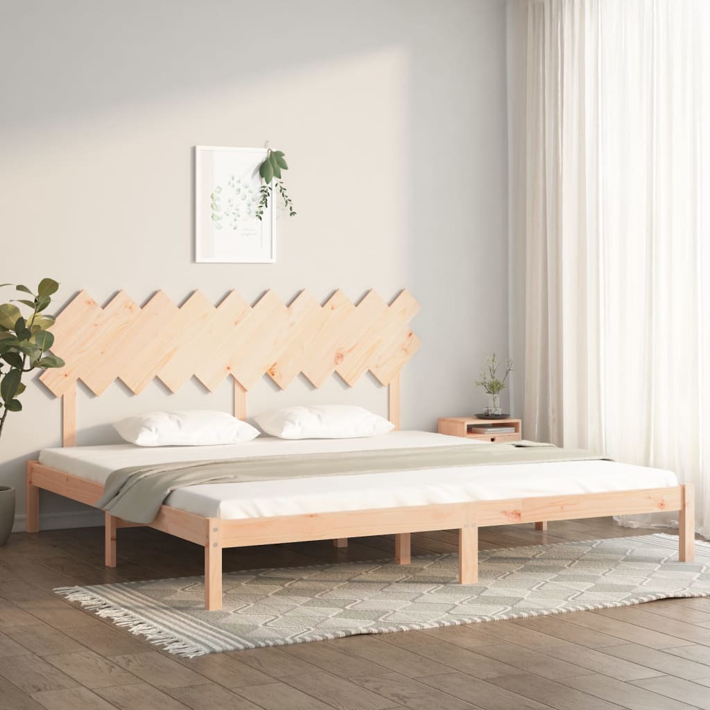 Solid Wood Bed Frame 200x200 cm - Durable & Stylish Design