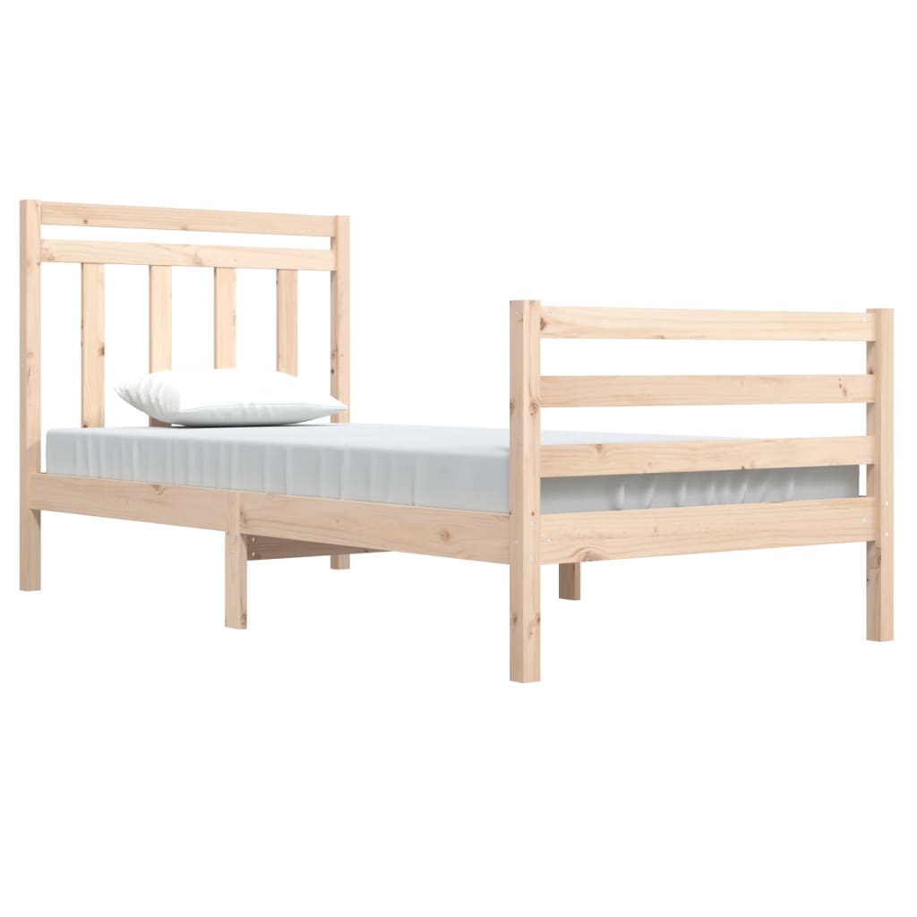 Solid Wood Bed Frame 100x200 cm - Sturdy & Stylish Design
