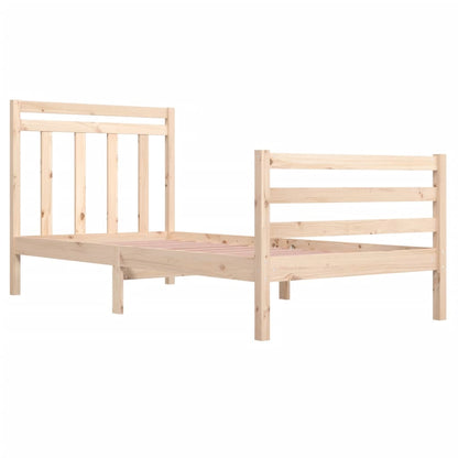 Solid Wood Bed Frame 100x200 cm - Sturdy & Stylish Design