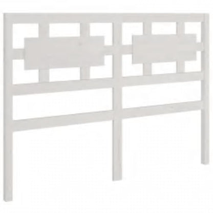 Solid Wood White Bed Frame 200x200 cm - No Mattress Included