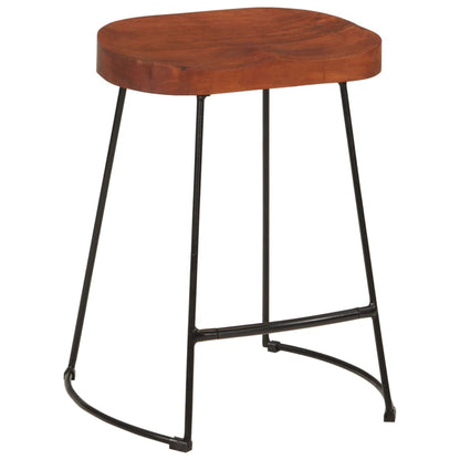 Gavin Bar Stools Set of 2, Solid Mango Wood, 45x38x53 cm