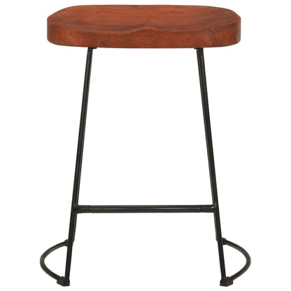 Gavin Bar Stools Set of 2, Solid Mango Wood, 45x38x53 cm