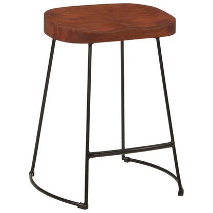Gavin Bar Stools Set of 2, Solid Mango Wood, 45x38x53 cm