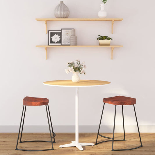 Gavin Bar Stools Set of 2, Solid Mango Wood, 45x38x53 cm