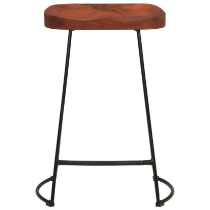 Gavin Bar Stools Set of 2 - Solid Mango Wood, 45x40x63 cm