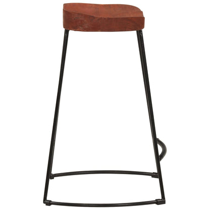 Gavin Bar Stools Set of 2 - Solid Mango Wood, 45x40x63 cm