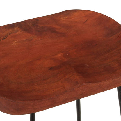 Gavin Bar Stools Set of 2 - Solid Mango Wood, 45x40x63 cm
