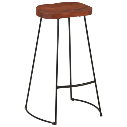 Gavin Bar Stools Set of 2 - Solid Mango Wood 50x40x78 cm
