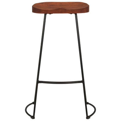 Gavin Bar Stools Set of 2 - Solid Mango Wood 50x40x78 cm