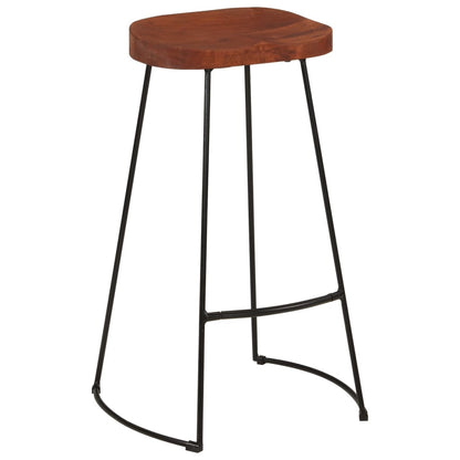 Gavin Bar Stools Set of 2 - Solid Mango Wood 50x40x78 cm