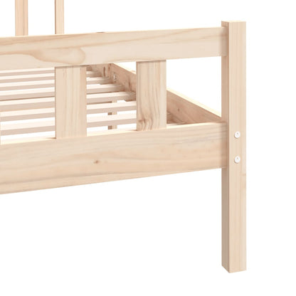 Solid Wood Small Double Bed Frame - Durable & Stylish Design