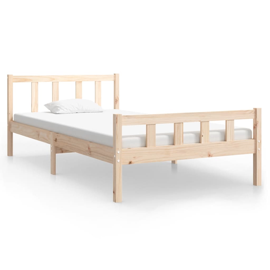 Solid Wood Bed Frame 100x200 cm - Durable, Stylish Design
