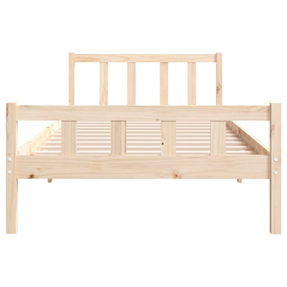 Solid Wood Bed Frame 100x200 cm - Durable, Stylish Design