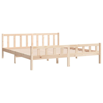 Solid Wood 160x200 cm Bed Frame - No Mattress Included