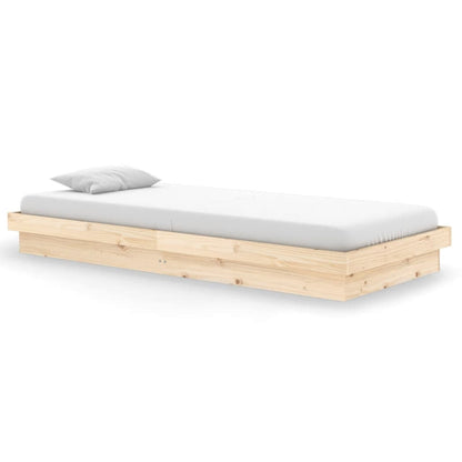 vidaXL Solid Wood Bed Frame 90x200 cm – No Mattress Included