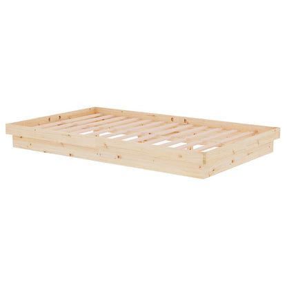 Solid Wood Bed Frame 120x200 cm - vidaXL (No Mattress)