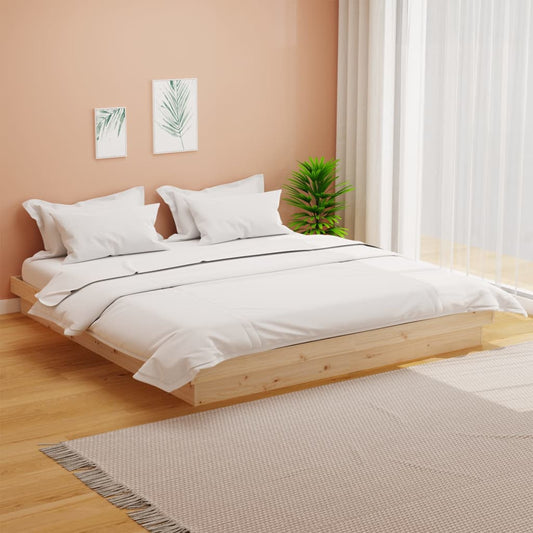 Solid Wood Super King Bed Frame - No Mattress Included