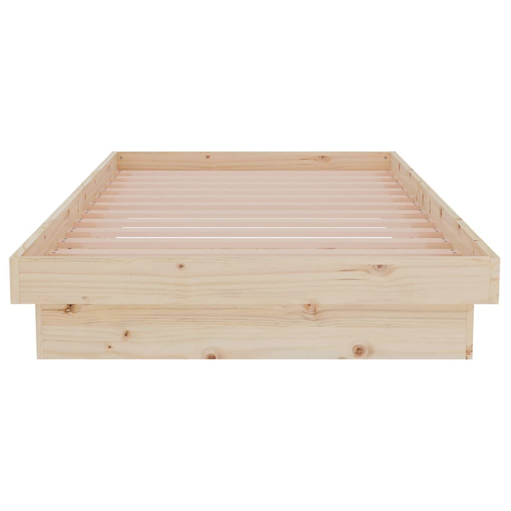 Solid Wood Single Bed Frame - Durable & Elegant Design