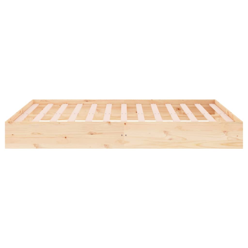 Solid Wood Bed Frame 140x200 cm - Sleek & Durable Design