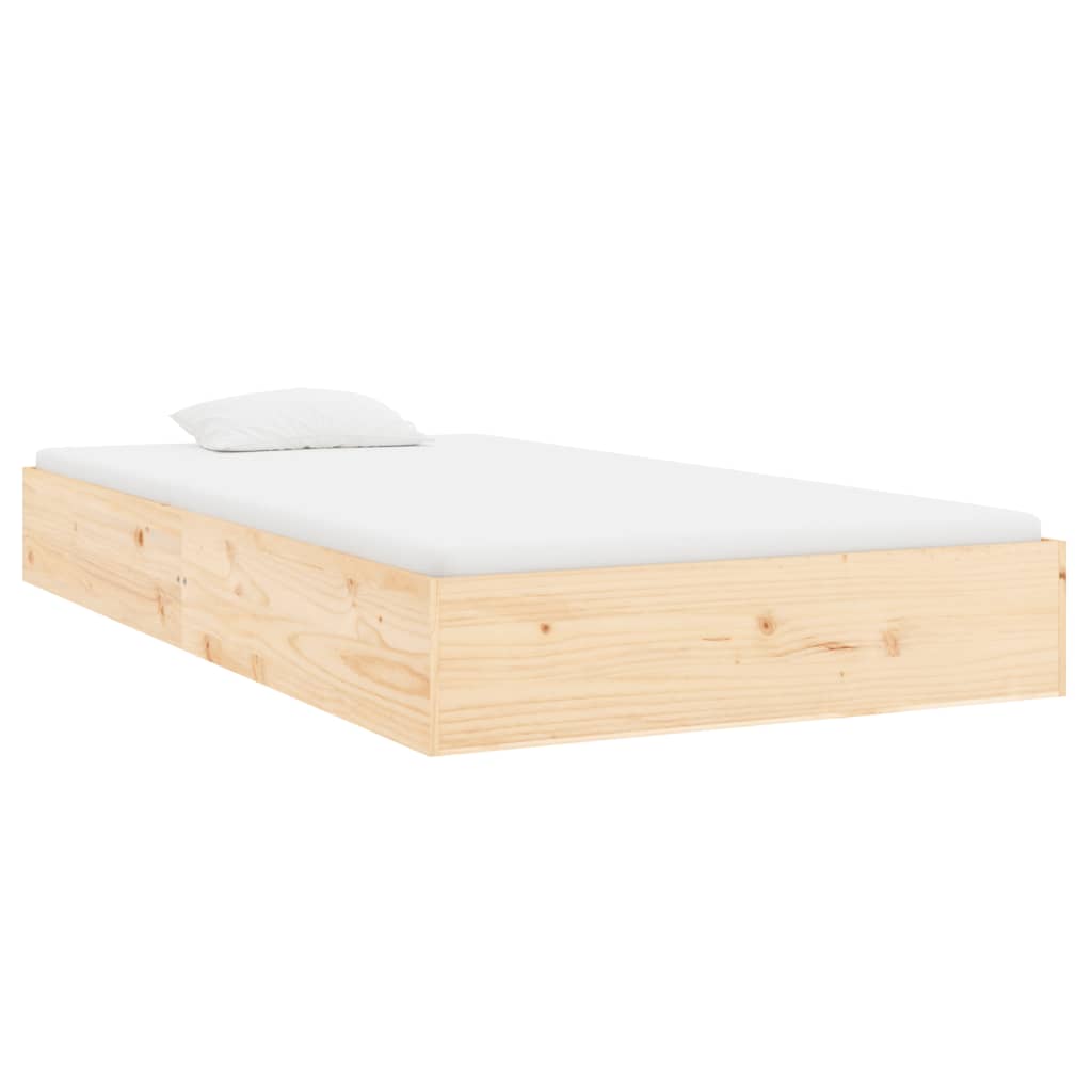 Solid Wood Bed Frame 100x200 cm - Sturdy, Elegant Design