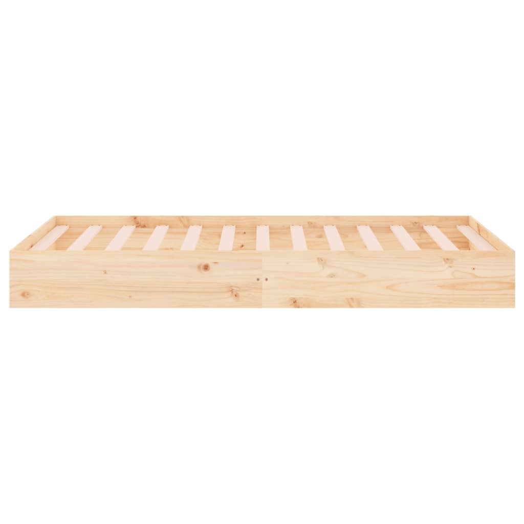 Solid Wood Bed Frame 100x200 cm - Sturdy, Elegant Design