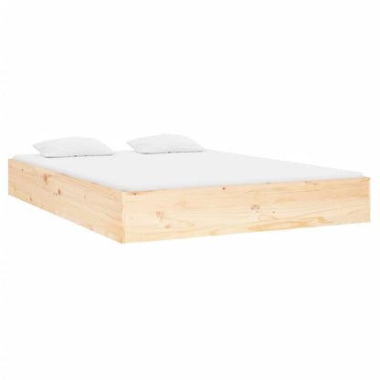 Solid Wood Small Double Bed Frame 120x190 cm - No Mattress