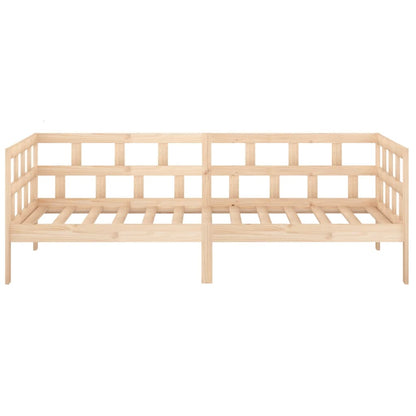 Solid Pine Wood Day Bed Frame 80x200 cm - Mattress Not Included
