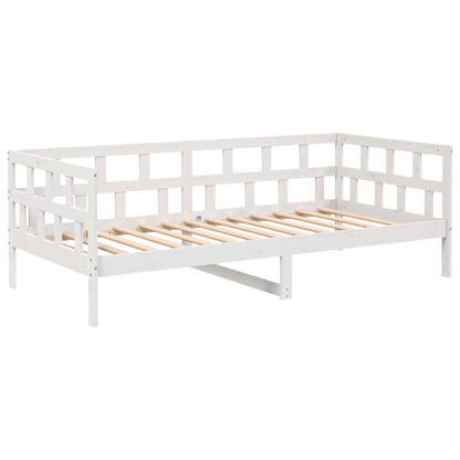 White Solid Pine Day Bed Frame 90x190 cm - Single Without Mattress