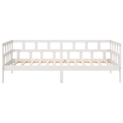 White Solid Pine Day Bed Frame 90x190 cm - Single Without Mattress