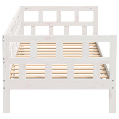 White Solid Pine Day Bed Frame 90x190 cm - Single Without Mattress
