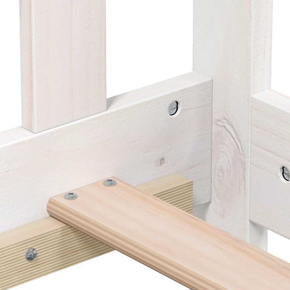 White Solid Pine Day Bed Frame 90x190 cm - Single Without Mattress
