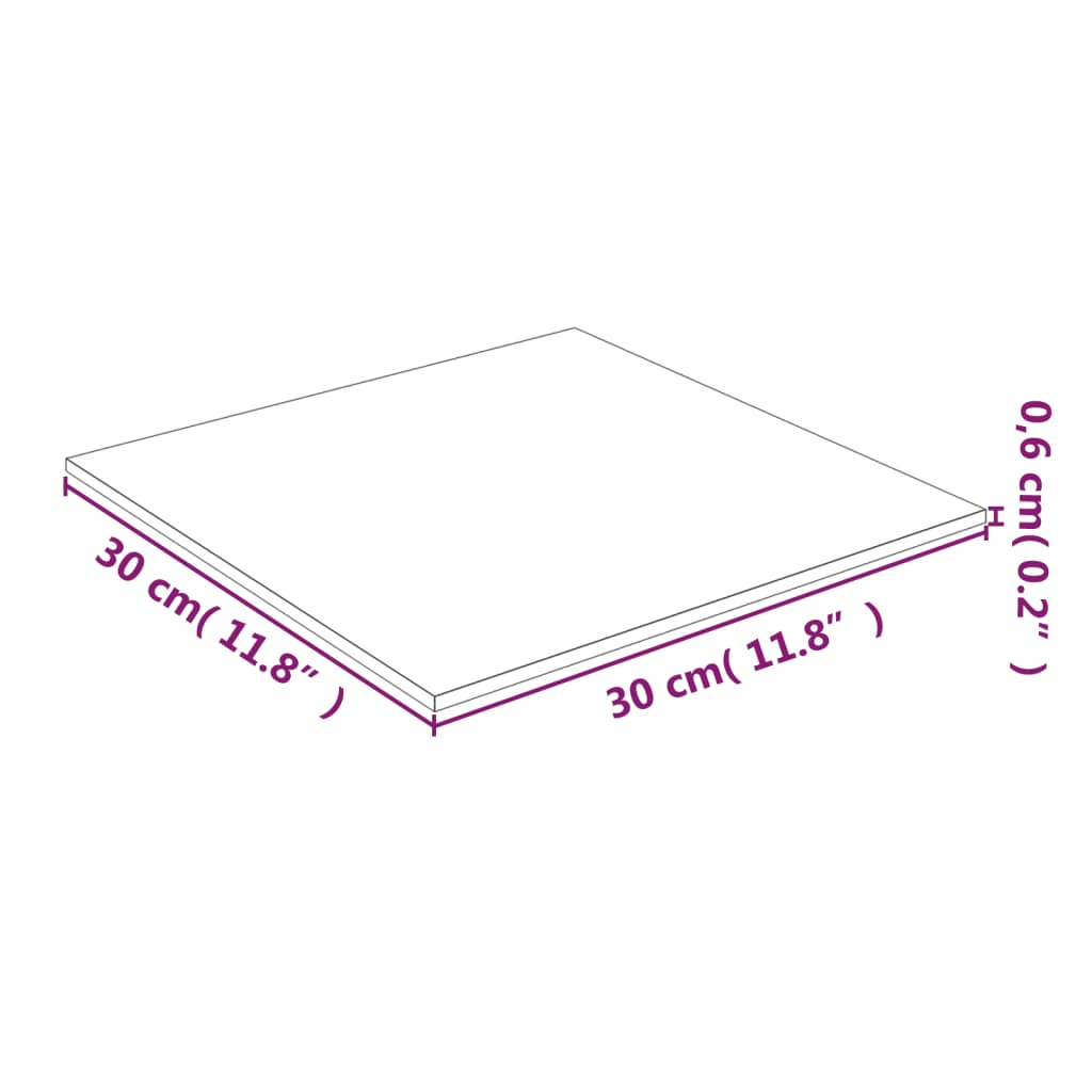Clear Tempered Glass Table Top – Transparent 30x30 cm